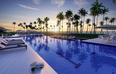Imagem 7: Apartamento quatro suítes Pé na Areia condomínio Acqua Marine na Reseva...