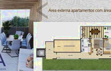 Imagem: O apartamento possui 2 Dormitórios, 2 Banheiros, 2 Vagas na