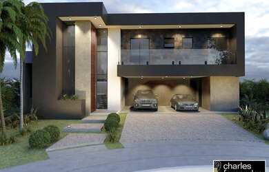 Imagem: A casa em condomínio possui 4 Dormitórios, 5 Banheiros, 5