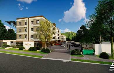 Imagem: O apartamento possui 2 Dormitórios, 1 Banheiro, 1 Vaga na garagem