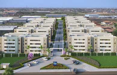 Imagem: O apartamento possui 2 Dormitórios, 1 Banheiro, 1 Vaga na garagem