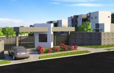 Imagem: O apartamento possui 2 Dormitórios, 1 Banheiro, 1 Vaga na garagem