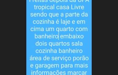Imagem: A casa possui 3 Dormitórios, 2 Banheiros, 1 Vaga na garagem