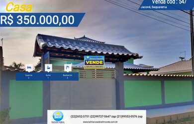 Imagem: A casa possui 2 Dormitórios, 2 Banheiros, 2 Vagas na garagem