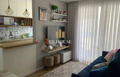 Imagem: O apartamento possui 2 Dormitórios, 1 Banheiro, 1 Vaga na garagem