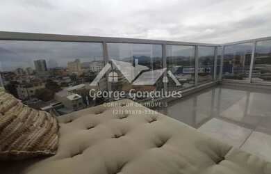 Imagem: O apartamento na cobertura possui 4 Dormitórios, 4 Banheiros