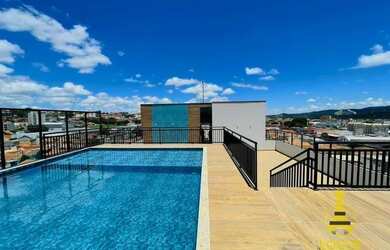 Imagem: O apartamento possui 1 Dormitório, 1 Banheiro, 1 Vaga na garagem