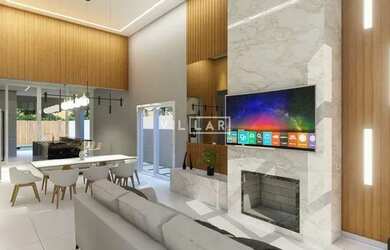 Imagem: A casa possui 3 Dormitórios, 4 Banheiros, 2 Vagas na garagem