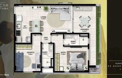 Imagem 3: Cineasta Oscar Santana, 1 E 2 Quartos, Muito Bem Distribuído Entre 46M²...