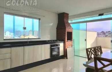 Imagem: O apartamento na cobertura possui 2 Dormitórios, 2 Banheiros