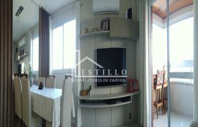 Imagem 5: APARTAMENTOPALHOÇA. Churrasqueira, Imóvel mobiliado, VarandaeÁrea de...