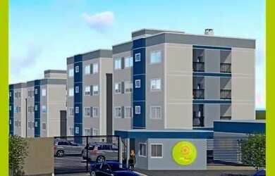 Imagem: O apartamento possui 2 Dormitórios, 1 Banheiro, 1 Vaga na garagem