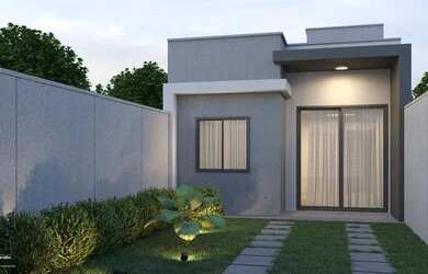 Imagem: A casa possui 2 Dormitórios, 1 Banheiro, 2 Vagas na garagem