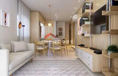 Imagem: O apartamento possui 2 Dormitórios, 2 Banheiros, 1 Vaga na