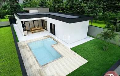 Imagem: A casa em condomínio possui 3 Dormitórios, 3 Banheiros, 2