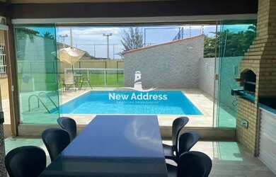 Imagem 7: Casa montada, com área gourmet, piscina e campo, à venda em Setiba - Guarapari