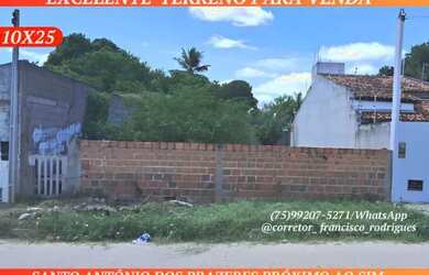 Imagem: O terreno possui 250m² de Área e está localizado em Santo