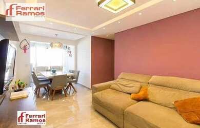 Imagem 1: Apartamento com 3 dormitórios, 74 m² - venda por R$ 569.000,00 ou aluguel por R$ 4.346,00