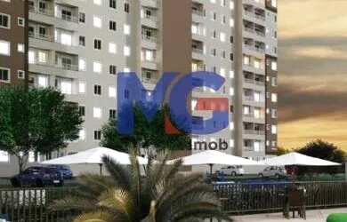 Imagem: O apartamento possui 2 Dormitórios, 1 Banheiro, 1 Vaga na garagem