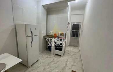 Imagem: O apartamento possui 1 Dormitório, 1 Banheiro, 1 Vaga na garagem