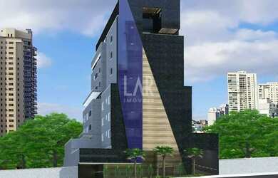 Imagem: O apartamento possui 1 Dormitório, 1 Banheiro, 1 Vaga na garagem