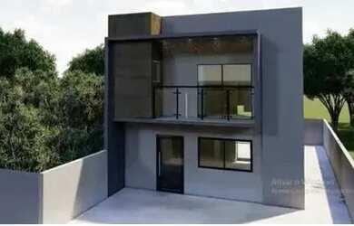 Imagem: A casa possui 3 Dormitórios, 4 Banheiros, 2 Vagas na garagem