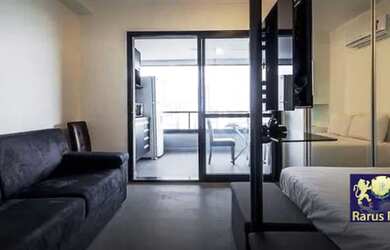 Imagem: O studio possui 1 Dormitório, 1 Banheiro, 1 Vaga na garagem