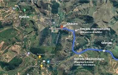 Imagem: A chácara possui 2.500m² de Área e está localizado em Santo