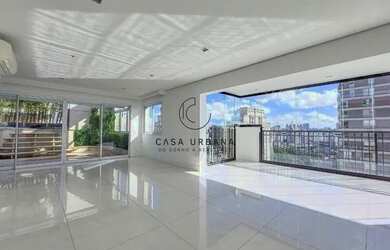 Imagem: O apartamento na cobertura possui 4 Dormitórios, 5 Banheiros