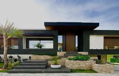 Imagem: A casa em condomínio possui 5 Dormitórios, 5 Banheiros, 5