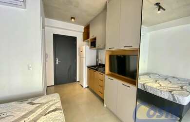 Imagem: O studio possui 1 Dormitório, 1 Banheiro, 24m² de Área, Imóvel
