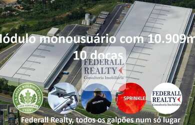 Imagem: O depósito possui 5 Vagas na garagem, 10909m² de Área e está