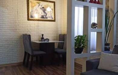 Imagem: O apartamento possui 2 Dormitórios, 1 Banheiro, 1 Vaga na garagem