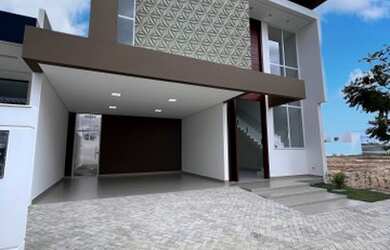 Imagem: A casa em condomínio possui 4 Dormitórios, 5 Banheiros, 2