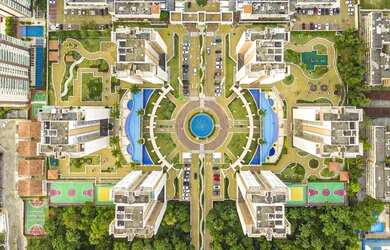 Imagem: O apartamento na cobertura possui 4 Dormitórios, 2 Banheiros