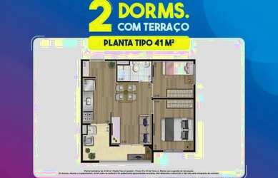Imagem 16: Apartamentos novos. Imóvel novo, 45m² de Área, 1 Vaga na garageme2...