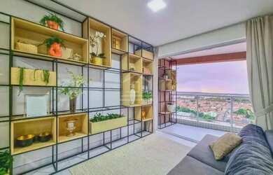 Imagem: O apartamento possui 1 Dormitório, 2 Banheiros, 1 Vaga na garagem