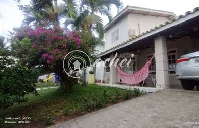 Imagem: A casa em condomínio possui 4 Dormitórios, 4 Banheiros, 3