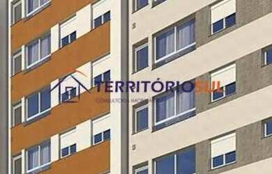 Imagem: O apartamento possui 1 Dormitório, 2 Banheiros, 1 Vaga na garagem