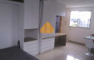 Imagem: O studio possui 1 Dormitório, 1 Banheiro, 1 Vaga na garagem