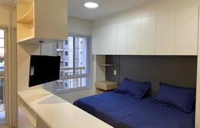 Imagem 3: Apartamento para aluguel possui 30 metros quadrados com 1 quarto todo mobiliado