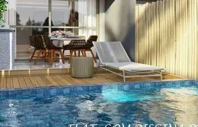 Imagem: O apartamento possui 1 Dormitório, 1 Banheiro, 1 Vaga na garagem