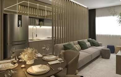 Imagem: O apartamento possui 2 Dormitórios, 2 Banheiros, 1 Vaga na