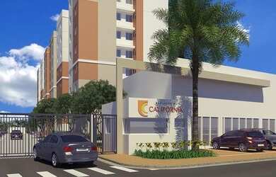 Imagem: O apartamento possui 2 Dormitórios, 1 Banheiro, 1 Vaga na garagem