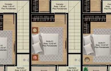 Imagem 5: Sobrado Geminado à venda, 2 quartos, 2 suítes, Três Rios do Norte -...