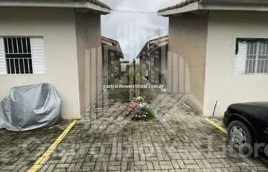 Imagem: A casa em condomínio possui 2 Dormitórios, 1 Banheiro, 2 Vagas