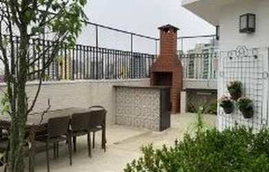 Imagem: O apartamento na cobertura possui 4 Dormitórios, 3 Banheiros