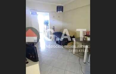 Imagem: O apartamento possui 1 Dormitório, 1 Banheiro, 1 Vaga na garagem