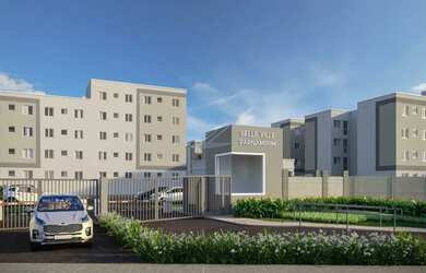 Imagem: O apartamento possui 2 Dormitórios, 1 Banheiro, 1 Vaga na garagem