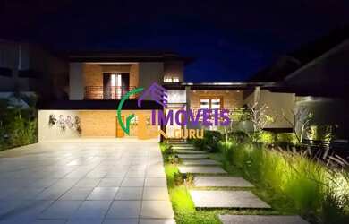 Imagem: A casa em condomínio possui 4 Dormitórios, 5 Banheiros, 5